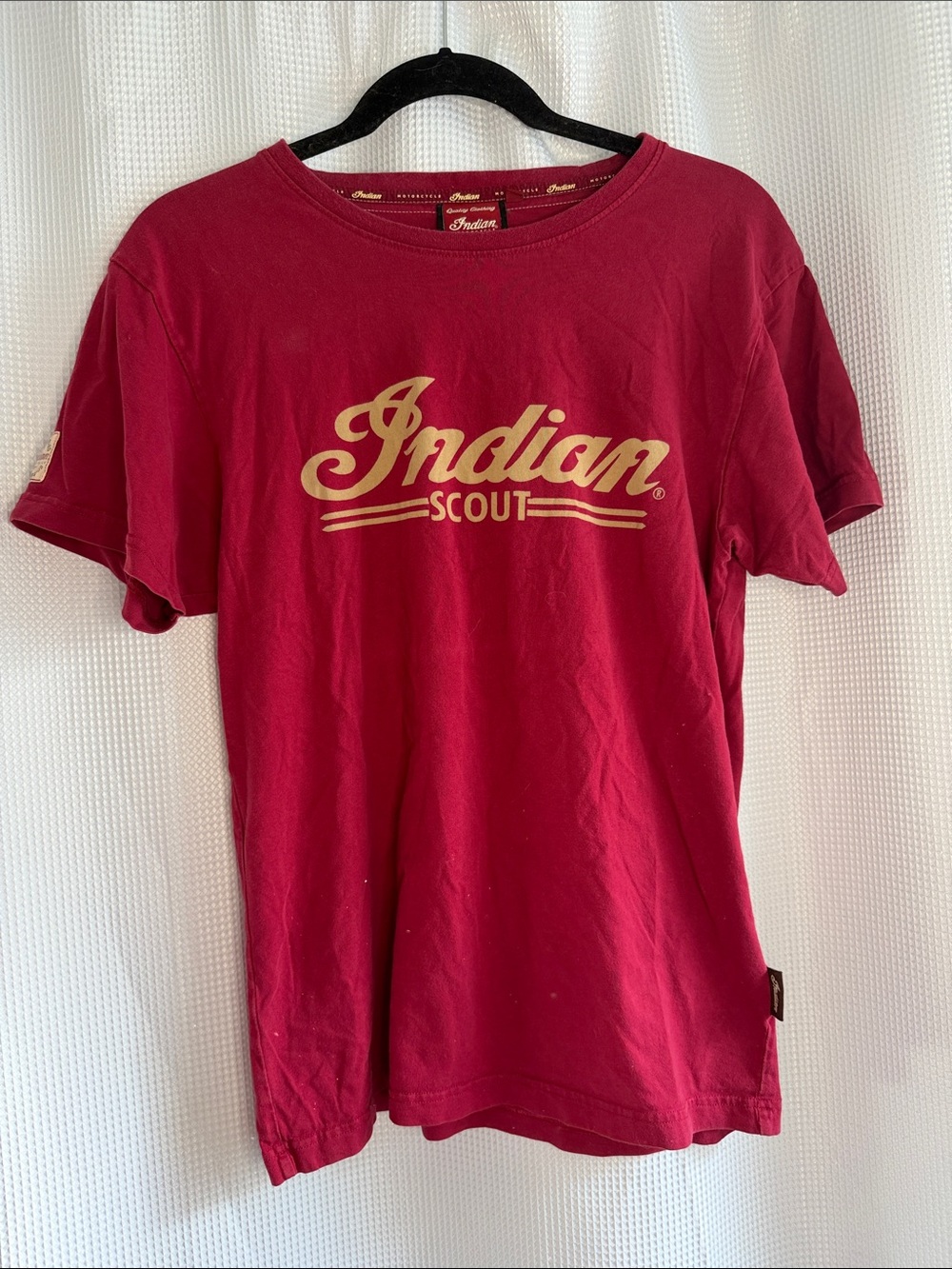 Indian Motorcycle Scout Men's Red Logo T-Shirt